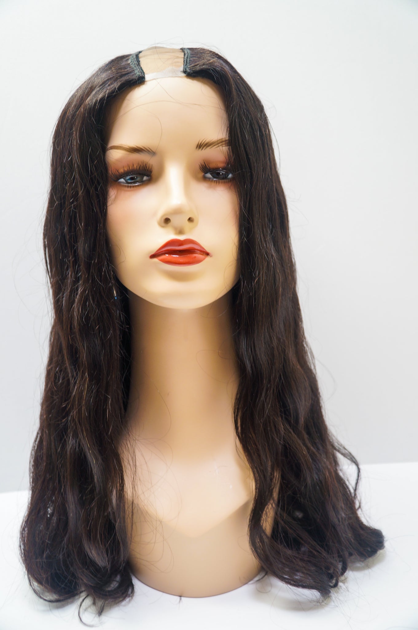 Wavy U-Part Remy Wig
