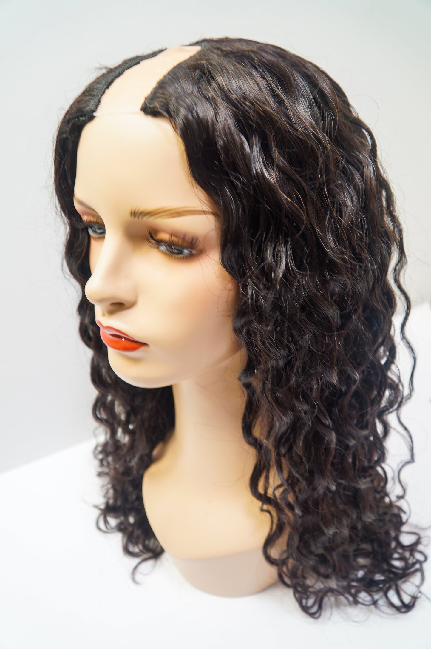 Curly U-Part Remy Wig