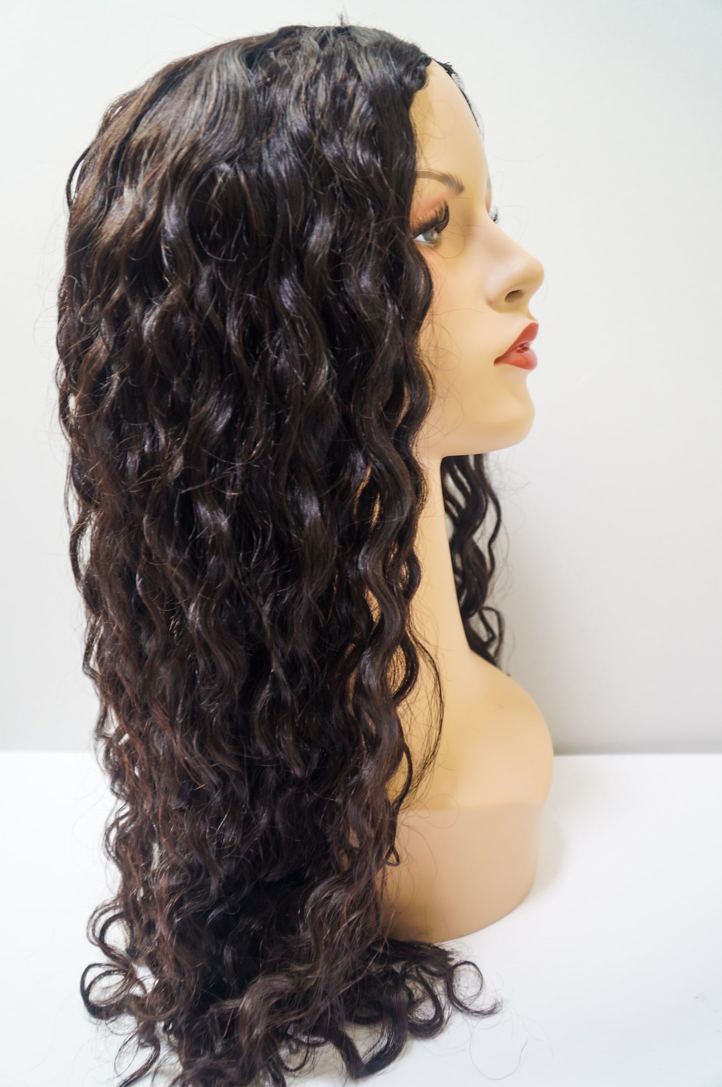 Curly U-Part Remy Wig