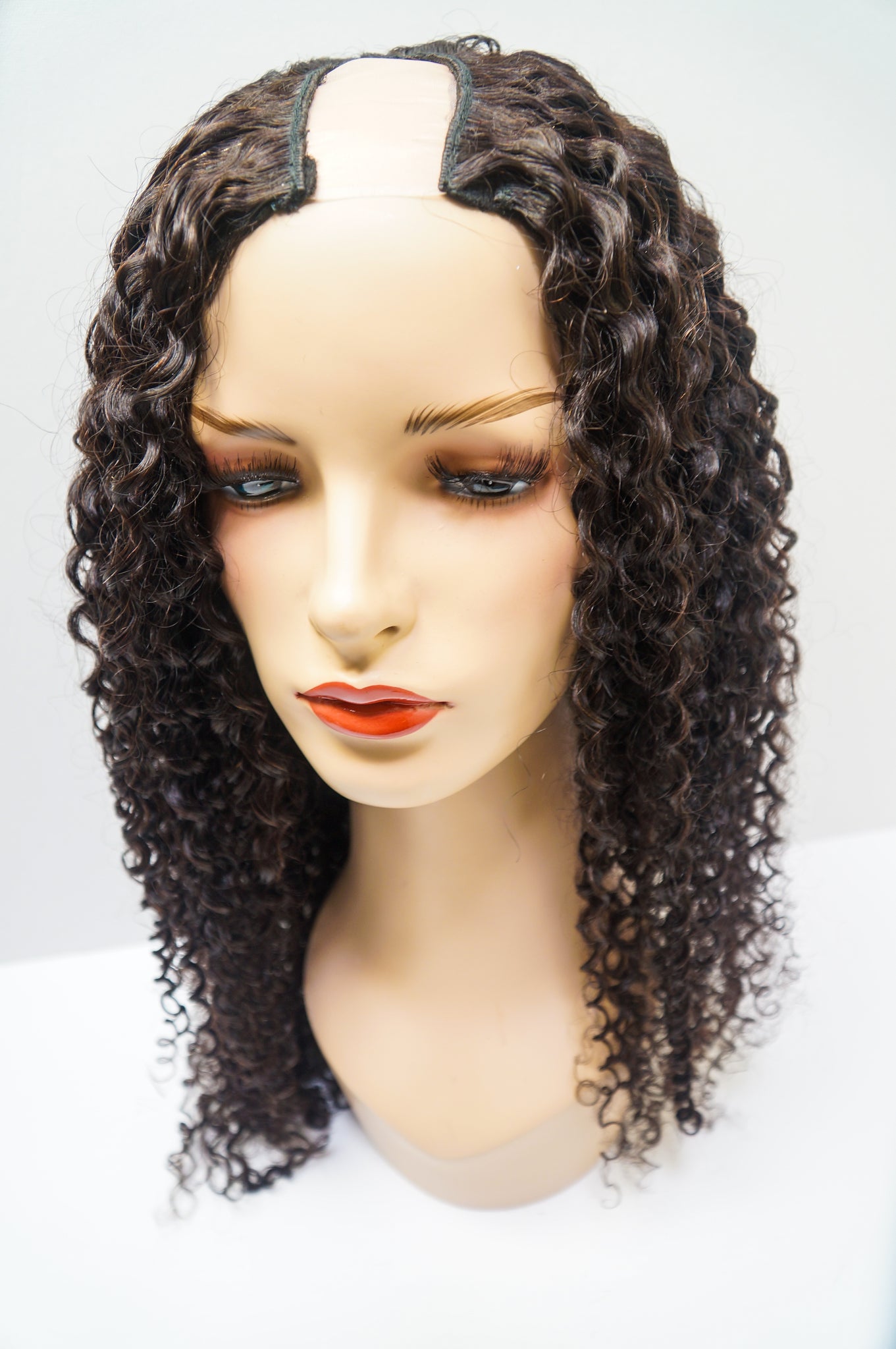 Tight Curly U-Part Remy Wig