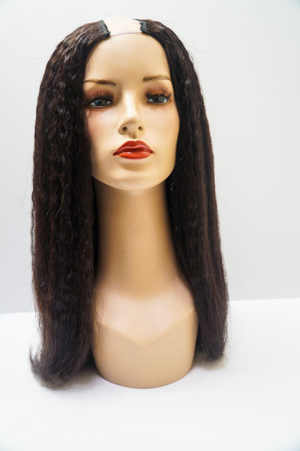 Relaxed Straight U-Part Remy Wig